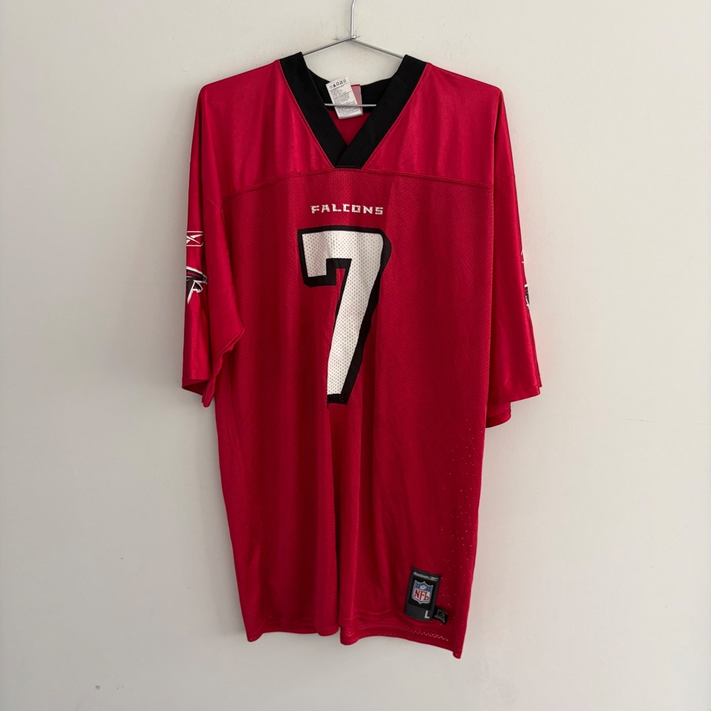 Reebok NFL Atlanta Falcons Michael Vick 7 Jersey Red Mens Large